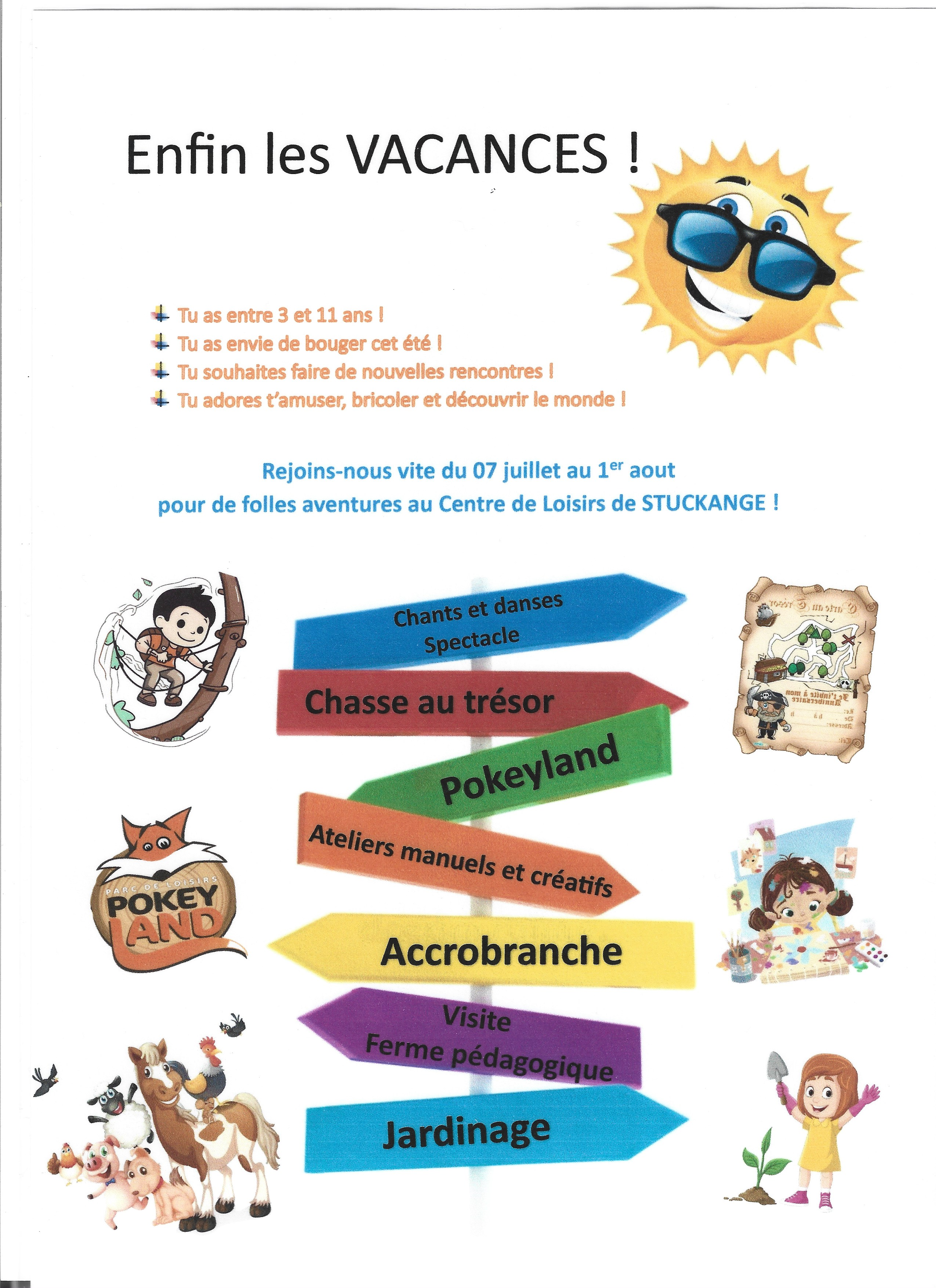Flyer centre de loisirs été 2025